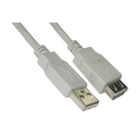 CABLE USB 2.0 TIPO AM-AH BEIGE 3.0 M NANOCABLE 10.01.0204