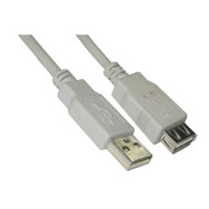 CABLE USB 2.0 TIPO AM-AH BEIGE 3.0 M NANOCABLE 10.01.0204
