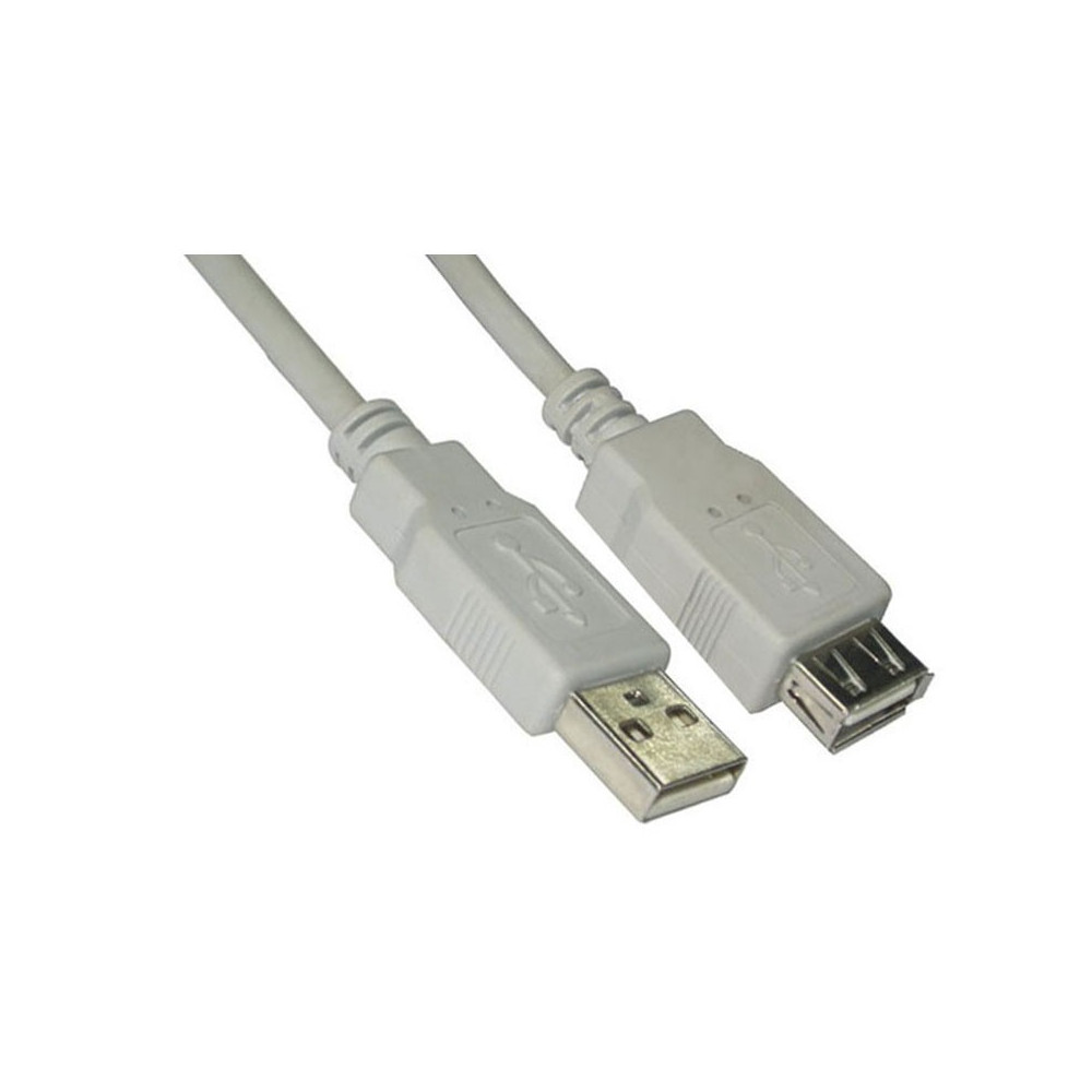CABLE USB 2.0 TIPO AM-AH BEIGE 3.0 M NANOCABLE 10.01.0204