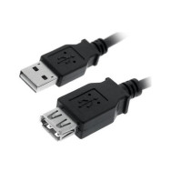 CABLE USB 2.0 TIPO AM-AH NEGRO 3.0 M NANOCABLE 10.01.0204-BK