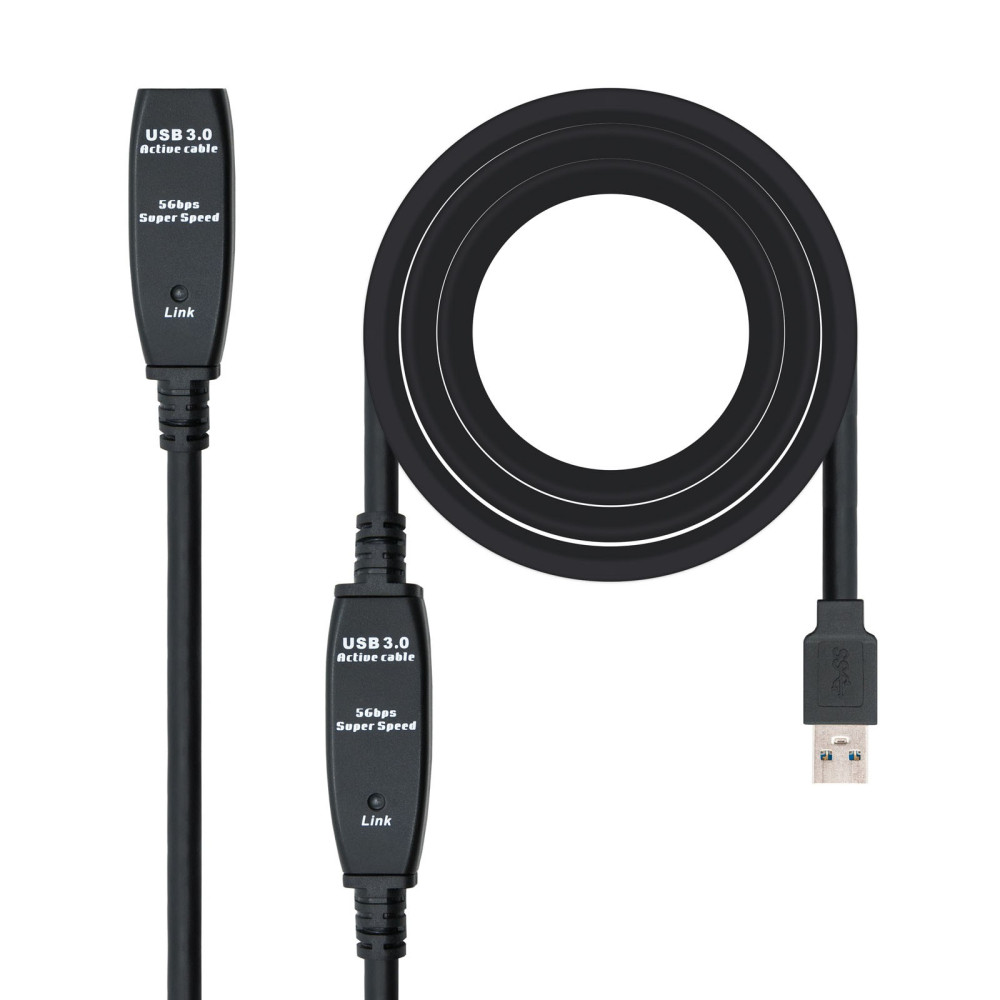 CABLE USB 3.0 PROLONGADOR AMPLIFICADOR TIPO AM-AH 15 M NANOCABLE 10.01.0313