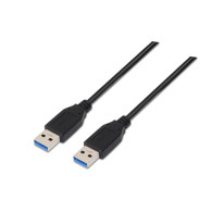 CABLE USB 3.0 TIPO AM-AM NEGRO 1.0 M NANOCABLE 10.01.1001-BK