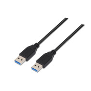 CABLE USB 3.0 TIPO AM-AM NEGRO 1.0 M NANOCABLE 10.01.1001-BK