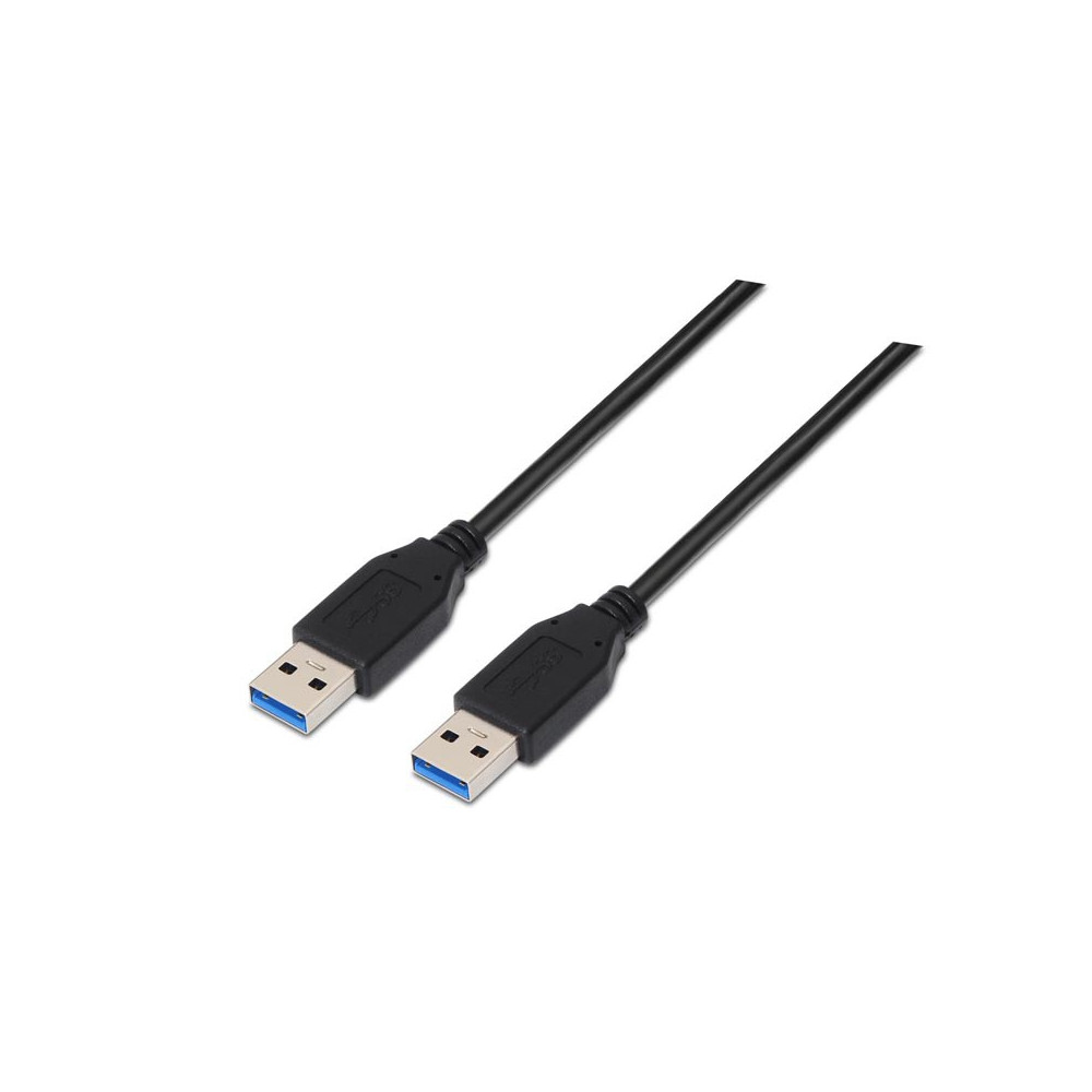 CABLE USB 3.0 TIPO AM-AM NEGRO 1.0 M NANOCABLE 10.01.1001-BK