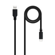 CABLE USB 2.0 3A TIPO USB-CM-AM NEGRO 1.5M NANOCABLE 10.01.2101-L150