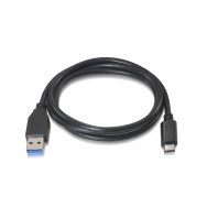 CABLE USB 3.1 GEN2 10GBPS 3A TIPO USB-CM-AM NEGRO 1.0M NANOCABLE 10.01.4001