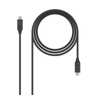 CABLE USB 3.1 GEN2 10GBPS 3A TIPO USB-CM-USB-CM NEGRO 1M NANOCABLE 10.01.4101