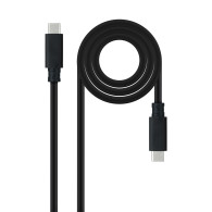 CABLE USB 3.1 GEN2 5A USB-C/M-USB-C/M NEGRO 2 M NANOCABLE 10.01.4102