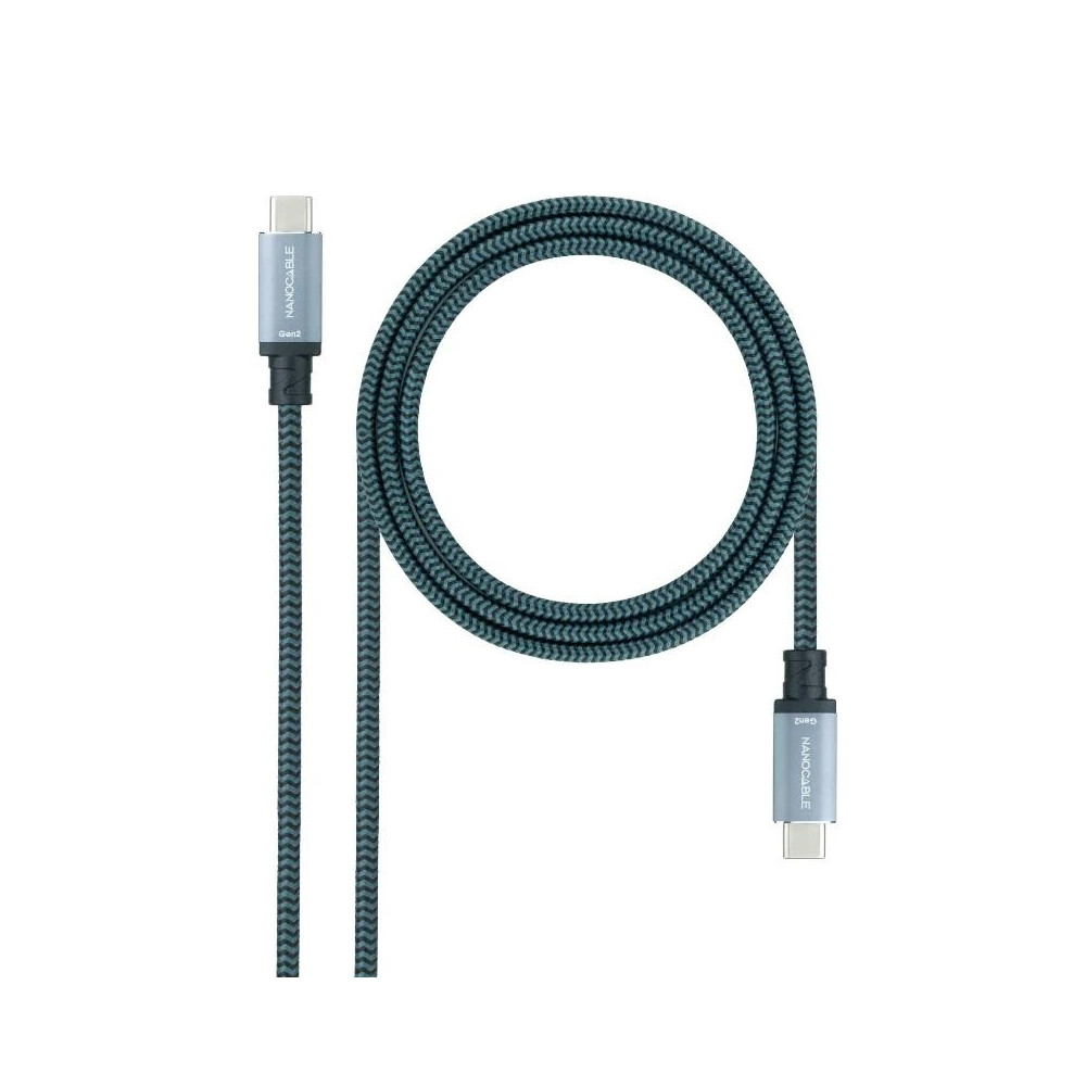 CABLE USB 3.2 GEN2 5A USB-CM-USB-CM NEGGR 3 M NANOCABLE 10.01.4103-COMB