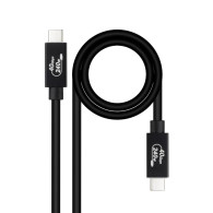 CABLE USB 4 GEN3x2 NANOCABLE 5A USB-CM-USB-CM 240W 40GBPS 1.8M 10.01.5002