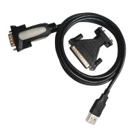 CONVERTIDOR USB A SERIE TIPO AM-RS232 DB9M DB25M 18 M NANOCABLE 10.03.0002