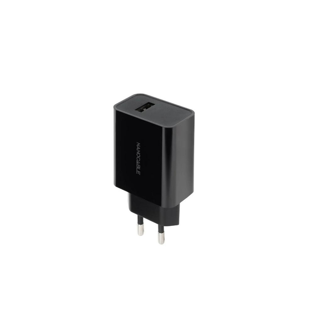 CARGADOR USB 5V/2.1A NEGRO NANOCABLE 10.10.2004