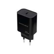 CARGADOR USB-C PD 20W NEGRO NANOCABLE 10.10.2006