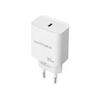 CARGADOR USB-C PD 30W BLANCO NANOCABLE 10.10.2009