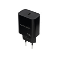 CARGADOR USB-C PD 30W NEGRO NANOCABLE 10.10.2010