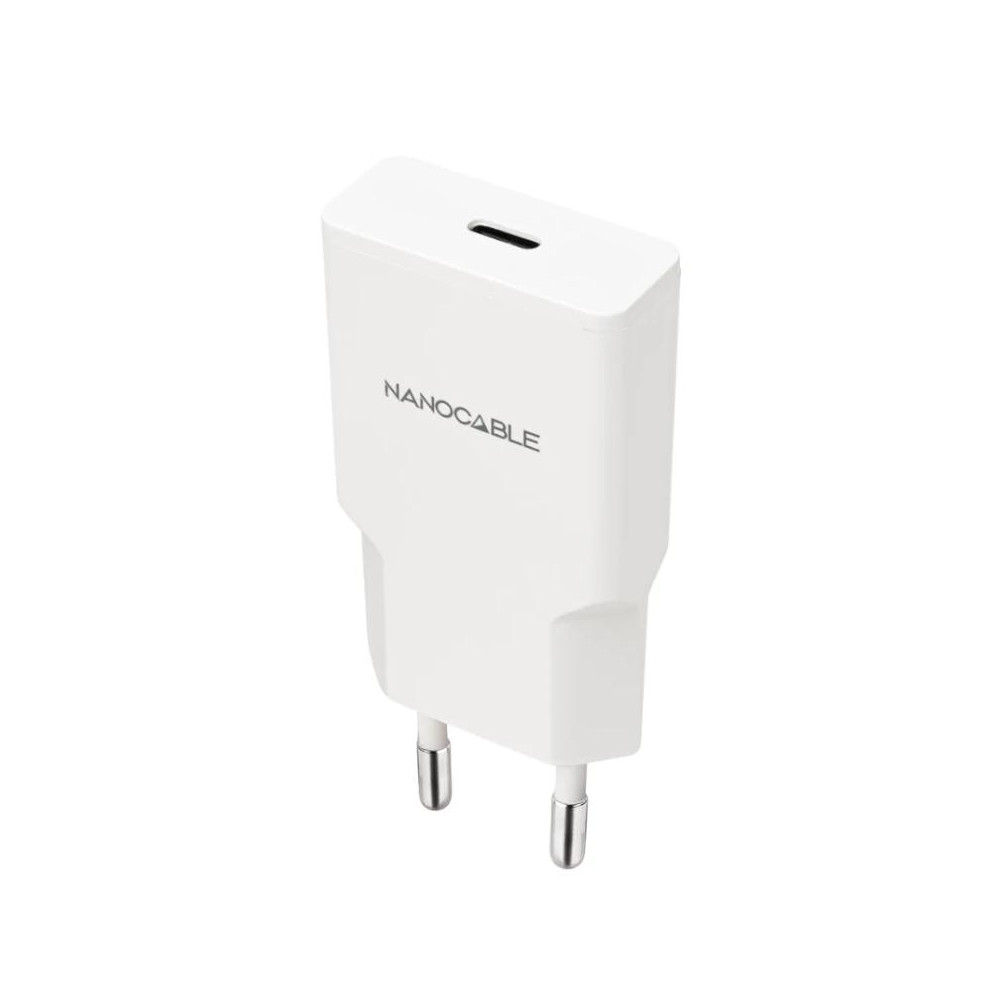 CARGADOR USB-C/PD 25W BLANCO NANOCABLE 10.10.2024