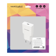 CARGADOR 2xUSB-C/PD 25W BLANCO NANOCABLE 10.10.2026
