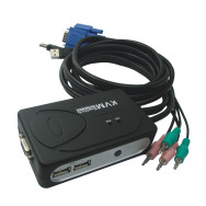 KVM SWITCH VGA USB 1U-2PC+CABLENANOCABLE 10.12.0001