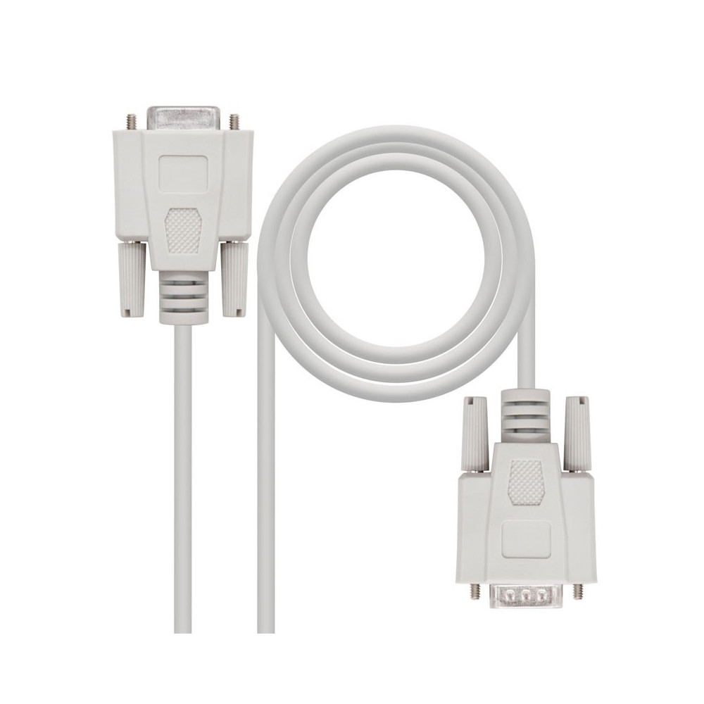 CABLE SERIE RS232 DB9M-DB9H 3.0 M NANOCABLE 10.14.0203