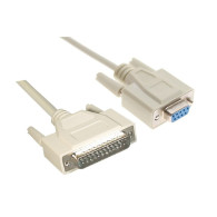 CABLE SERIE NULL MODEM DB9H-DB25M 1.8 M NANOCABLE 10.14.0802