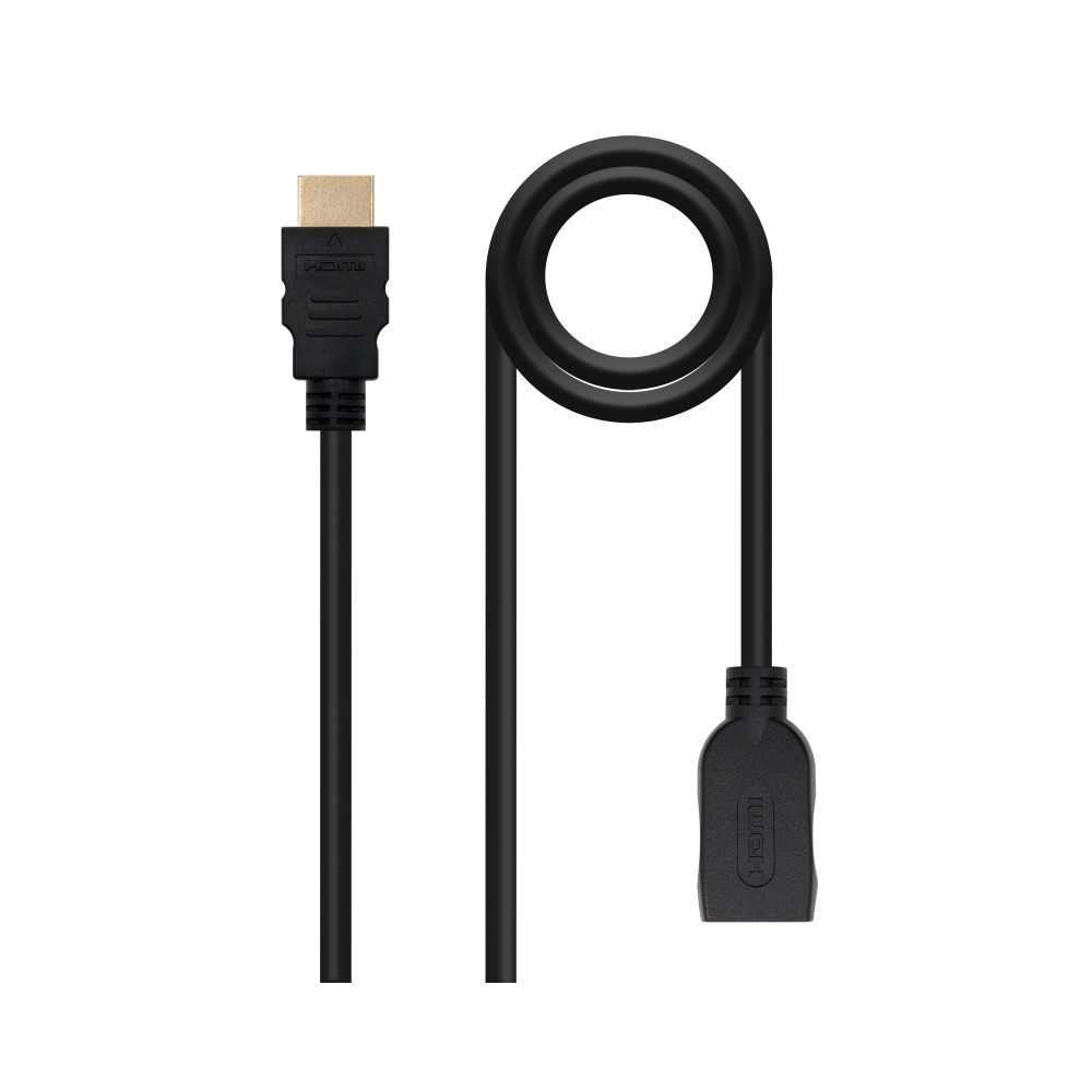 CABLE HDMI PROLONGADOR V2.0 AM-AH NEGRO 2.0 M NANOCABLE 10.15.1012