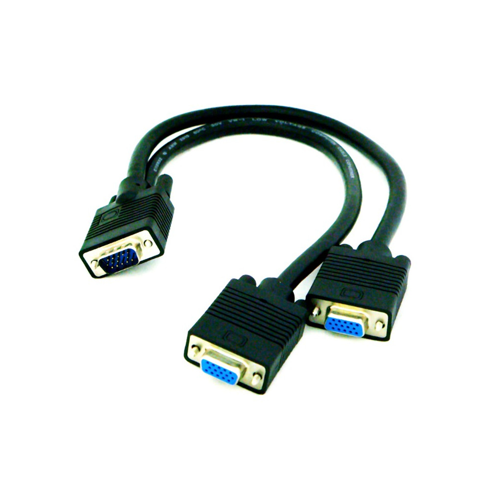 CABLE BIFURCADOR SVGA HDB15M-2XHDB15H 45 CM NANOCABLE 10.15.2000
