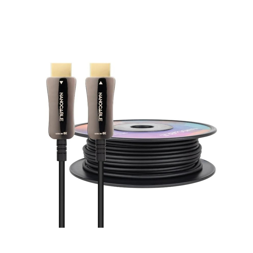CABLE HDMI V2.1 AOC 8K 60HZ 4K 120HZ 48Gbps 30 M NANOCABLE 10.15.2130
