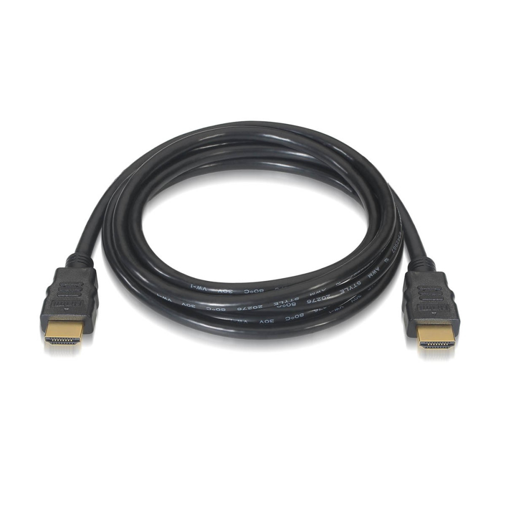 CABLE HDMI V2.0 4K 60HZ 18GBPS AM-AM NEGRO 0.5 M NANOCABLE 10.15.3600