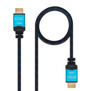 CABLE HDMI V2.0 4K 60HZ 18GBPS AM-AM NEGRO 5.0 M NANOCABLE 10.15.3705