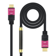 CABLE HDMI V2.0 4K 60HZ 18GBPS CON REPETIDOR AM-AM NEGRO 25M NANOCABLE 10.15.3725