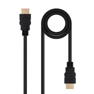 CABLE HDMI V2.0 4K@60HZ 18GBPS AM-AM 1.0 M NANOCABLE 10.15.3801 NEGRO
