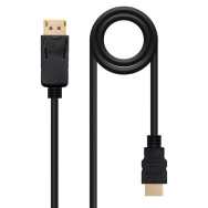 CABLE CONVERSOR DP A HDMI DPM - HDMI/M NEGRO 1 M NANOCABLE 10.15.4301