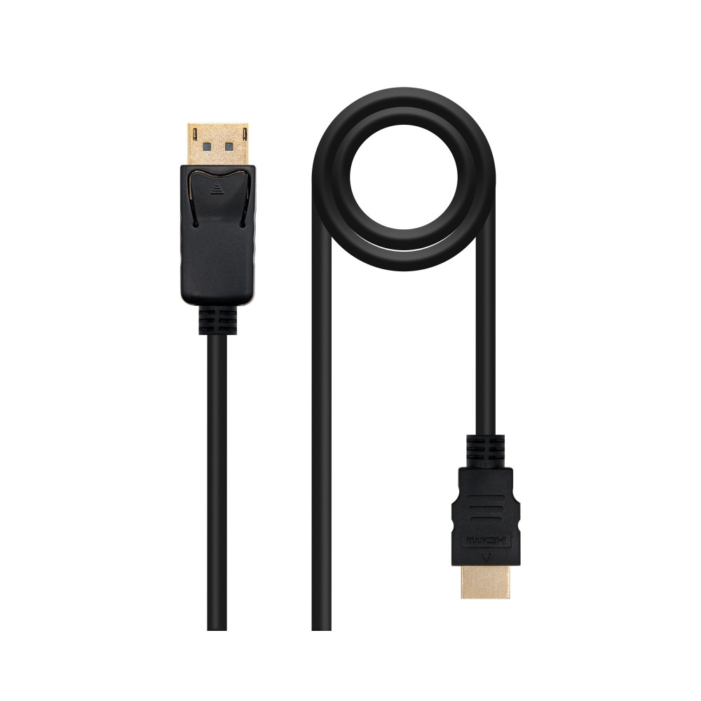 CABLE CONVERSOR DP A HDMI DPM - HDMI/M NEGRO 1.5 M NANOCABLE 10.15.4301-L150