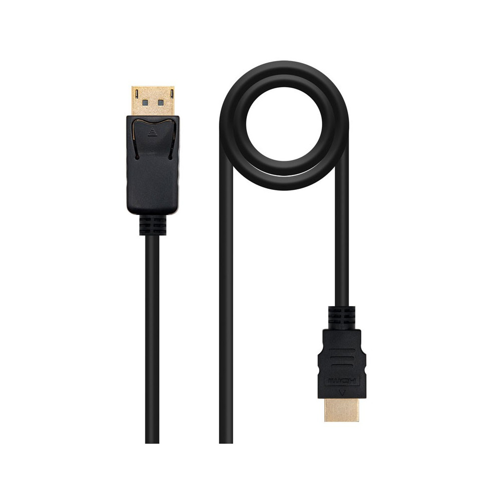 CABLE CONVERSOR DP A HDMI DPM - HDMIM NEGRO 3.0 M NANOCABLE 10.15.4303