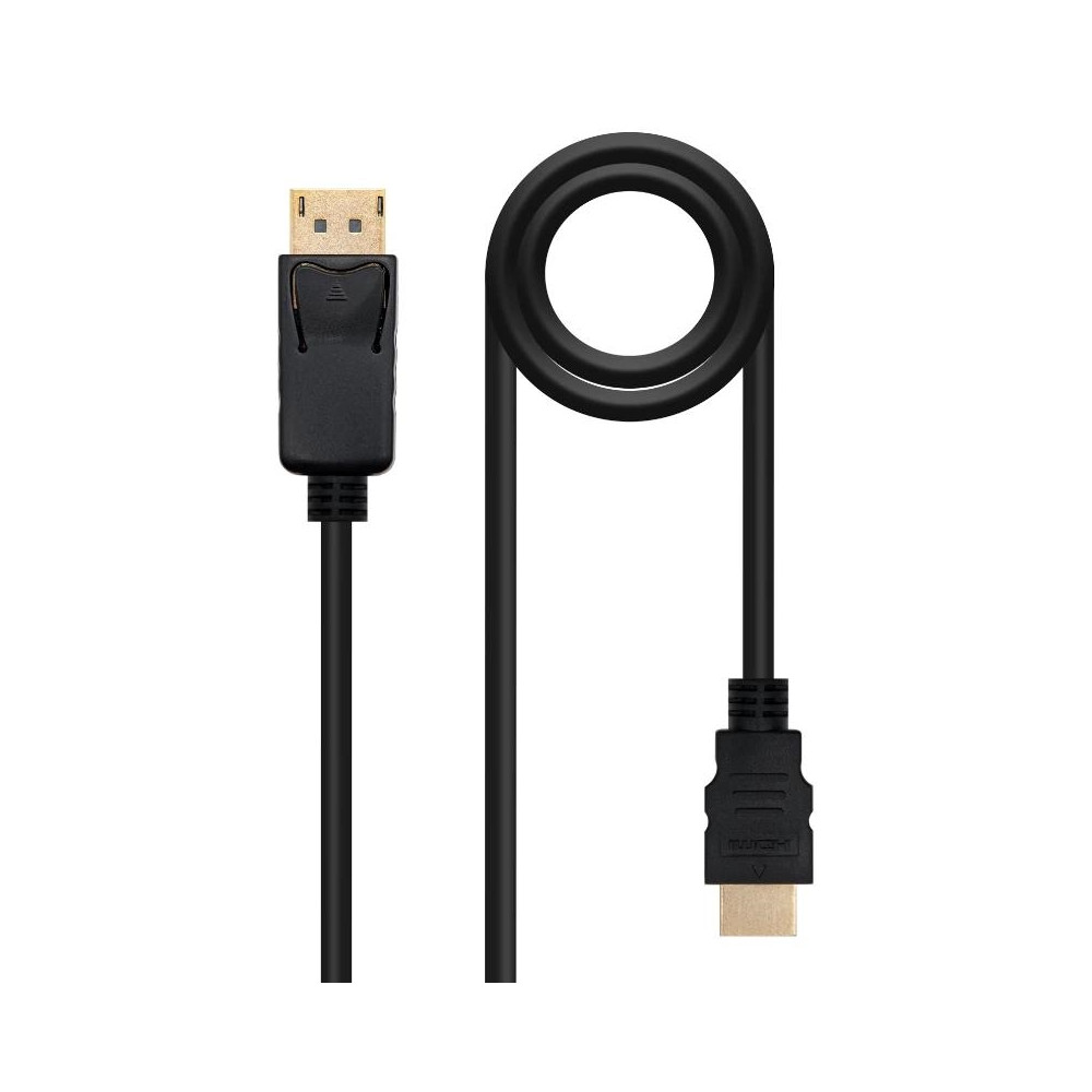 CABLE CONVERSOR DP A HDMI DP/M-HDMI/M NEGRO 10 M NANOCABLE 10.15.4310