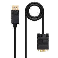 CABLE CONVERSOR DP A VGA DPM - VGAM NEGRO 2.0 M NANOCABLE 10.15.4402