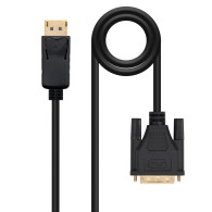 CABLE CONVERSOR DISPLAYPORT A DVI DPM-DVIM NEGRO 1M NANOCABLE 10.15.4501