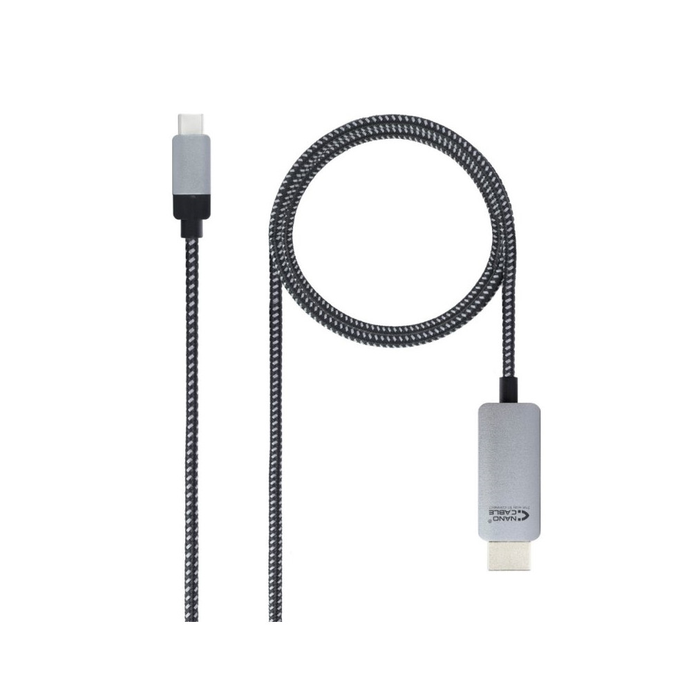 CABLE CONVERSOR USB-C/M A HDMI/M NEGRO 1.8 M NANOCABLE 10.15.5102
