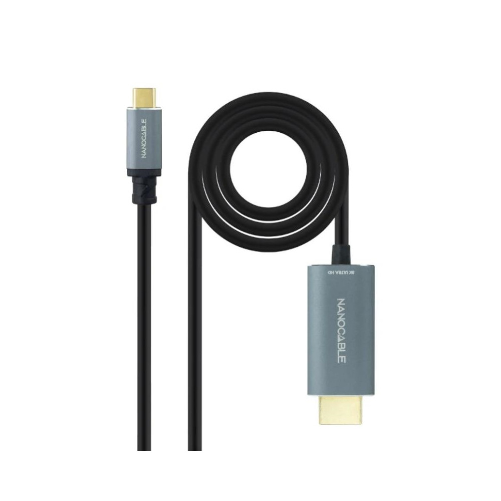 CABLE CONVERSOR USB-C/M A HDMI/M 8K-60HZ 1.8 M NANOCABLE 10.15.5162