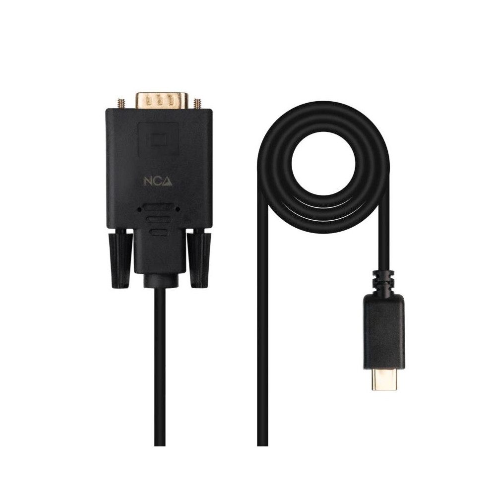 CABLE CONVERSOR USB-C A VGA USB-C/M-VGA/M 1.8 M 10.15.5202 NANOCABLE