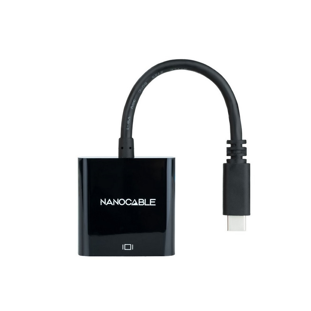 CONVERSOR USB-C A HDMI 4K NEGRO 15 CM NANOCABLE 10.16.4102-BK