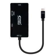 CONVERSOR USB-C VGADVIHDMI 3-1 USB-CM-VGAH-DVIH-HDMIH 4K 10CM NANOC 10.16.4301-BK