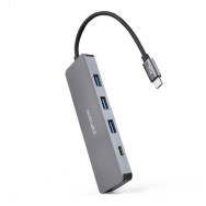 HUB USB-C/M A 3xUSB3.0/H + 1xUSB-C/H ALUMINIO 10CM NANOCABLE 10.16.4409
