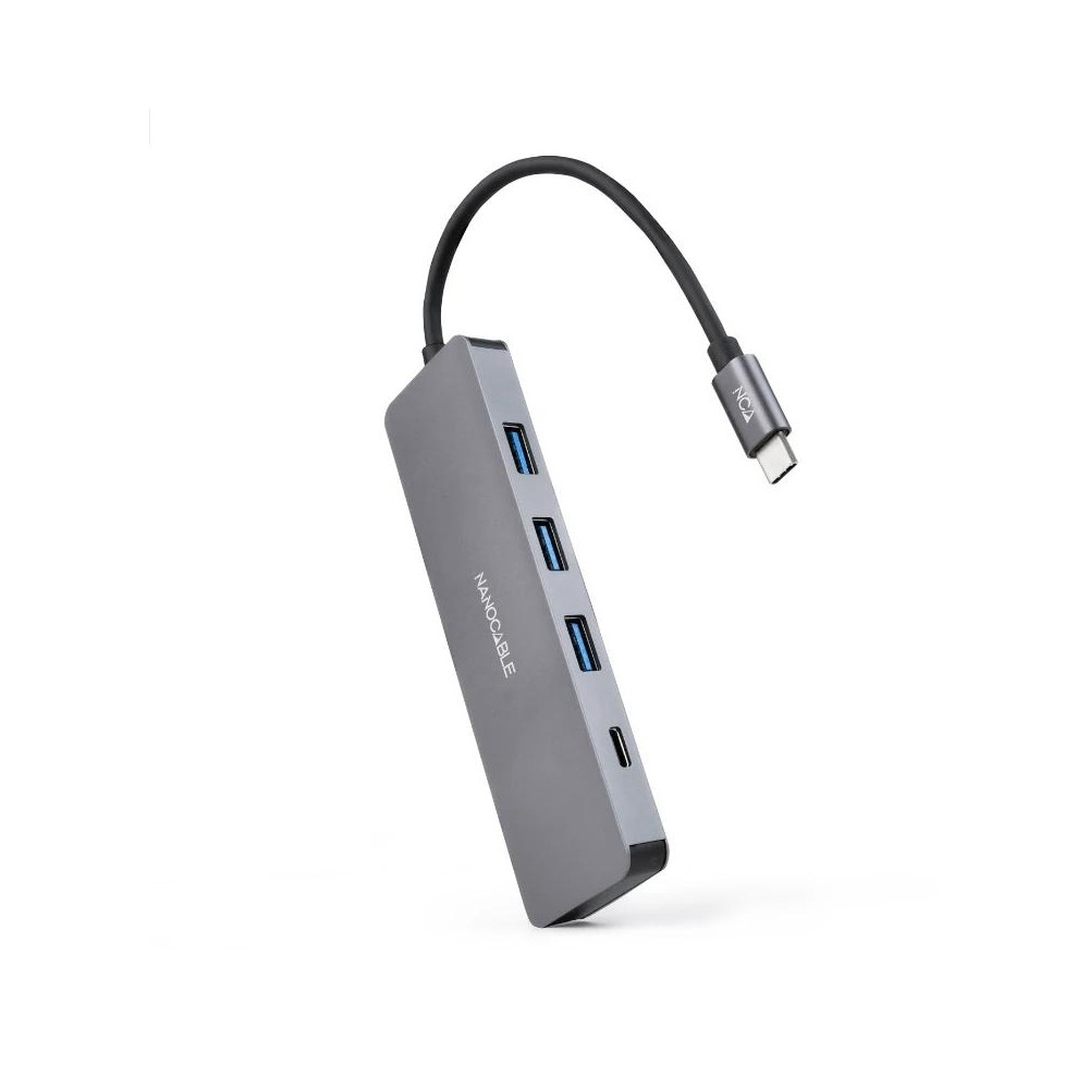 HUB USB-C/M A 3xUSB3.0/H + 1xUSB-C/H ALUMINIO 10CM NANOCABLE 10.16.4409