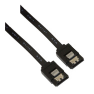 CABLE SATA III DATOS 6G ANCLAJES NEGRO 0.5 M NANOCABLE 10.18.1001-BK