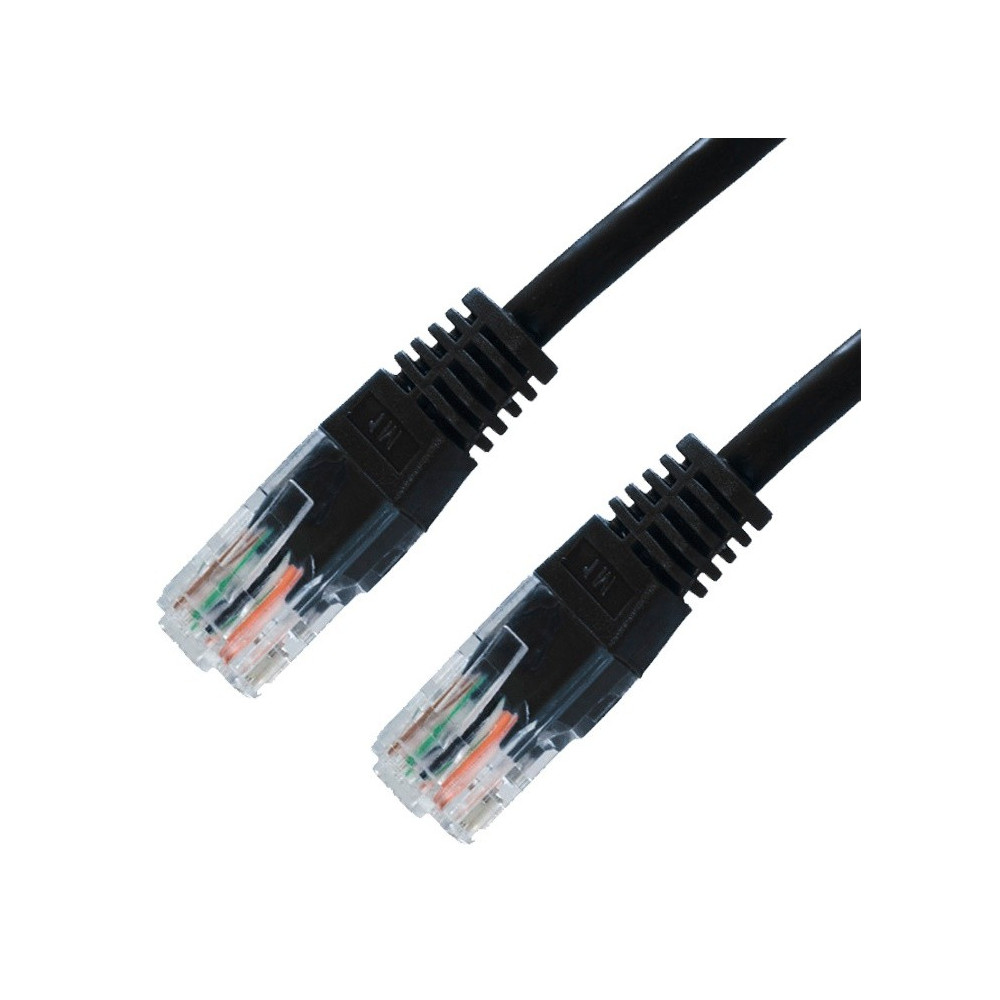 CABLE RED LATIGUILLO RJ45 CAT.5E UTP AWG24 NEGRO 0.5 M NANOCABLE 10.20.0100-BK