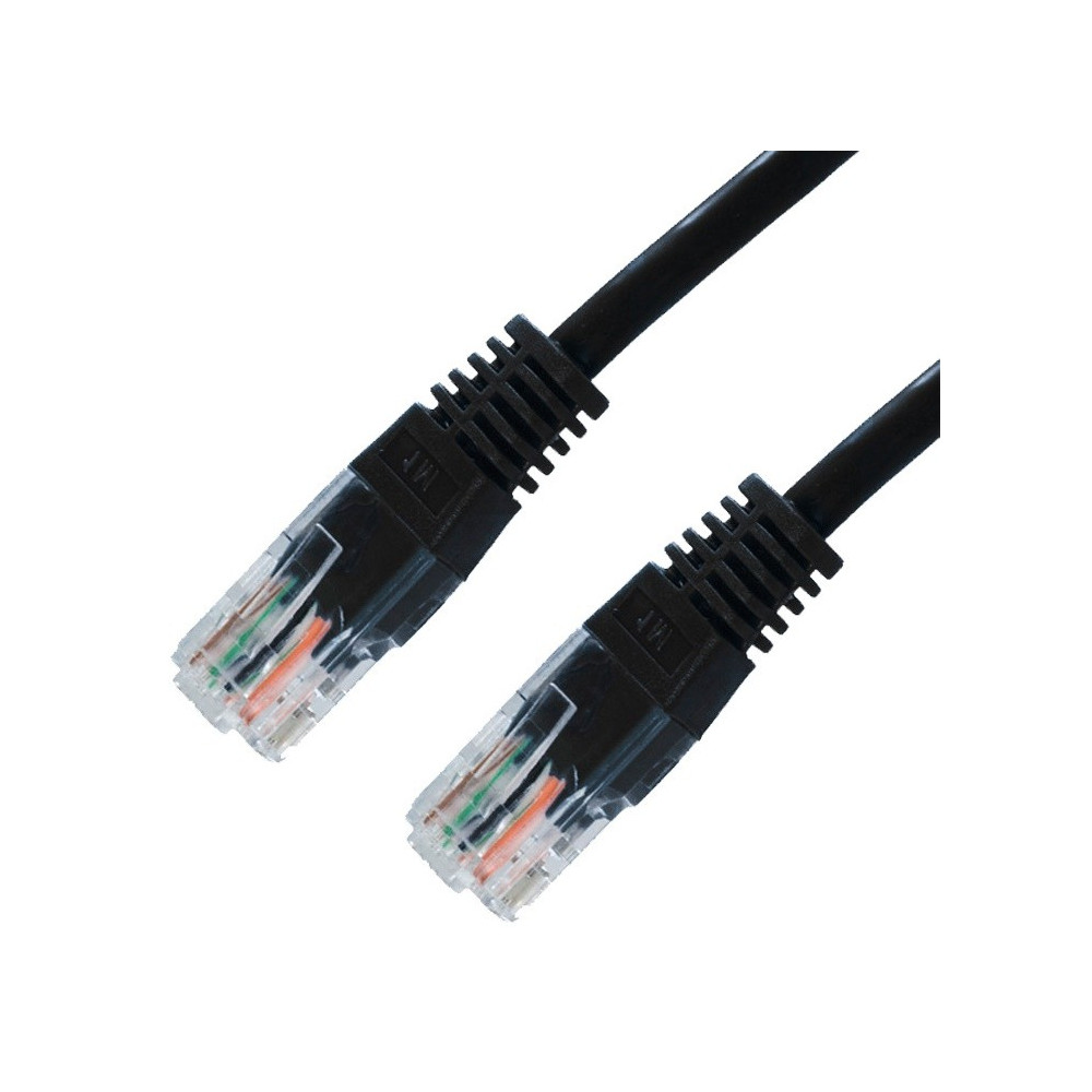 CABLE RED LATIGUILLO RJ45 CAT.5E UTP AWG24 NEGRO 2.0 M NANOCABLE 10.20.0102-BK