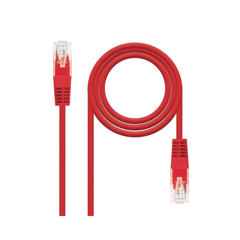 CABLE RED LATIGUILLO RJ45 CAT.6 UTP AWG24 ROJO 25 CM 10.20.0400-L25-R