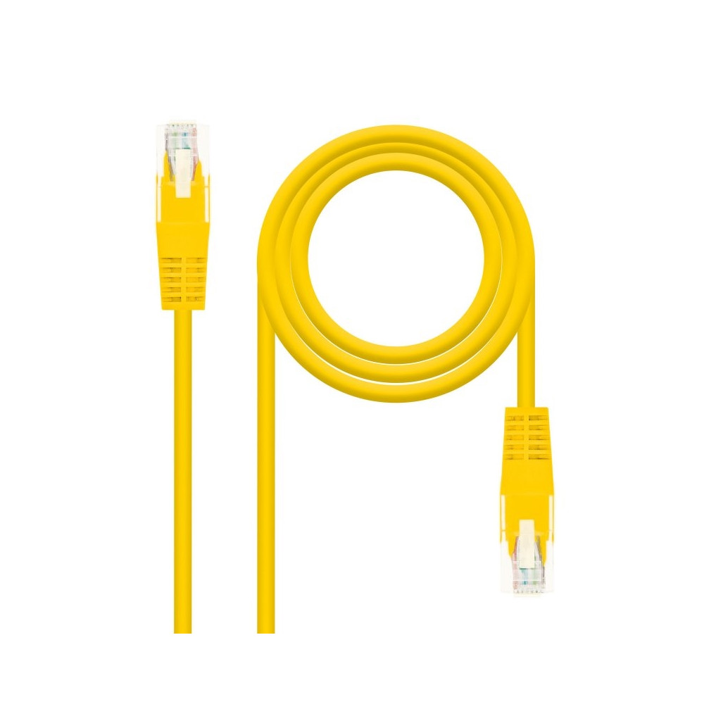 CABLE RED LATIGUILLO RJ45 CAT.6 UTP AWG24 AMARILLO 25 CM 10.20.0400-L25-Y