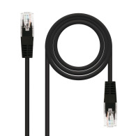 CABLE RED LATIGUILLO RJ45 CAT.6 UTP AWG24 NEGRO 30 CM 10.20.0400-L30-BK